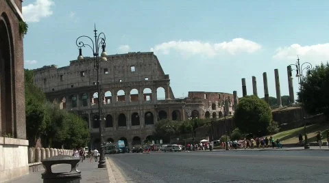 Traffic in Rome Stock Footage 524309
