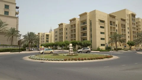 Traffic At The Roundabout Video stock 116248030