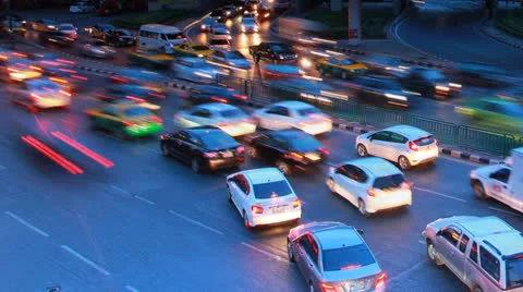 Traffic in rush hour. Stock Footage 24902640