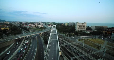 Traffic in a russian city Stock Footage 101125117