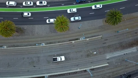 Traffic San Francisco Bay Area Bird's Eye 1 Видео 87144341