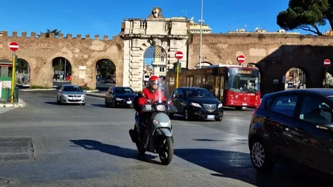 Traffic in San Giovanni Stock Footage 269923214
