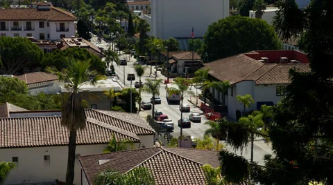 Traffic in Santa Barbara, CA Stock Footage 35200852