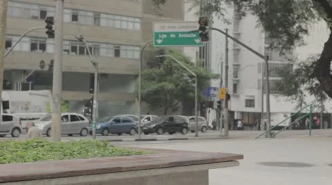 Traffic in Sao Paulo Stock Footage 22034892