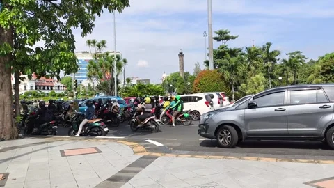 Traffic In Semarang Stock Footage 278527617