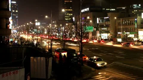 Traffic Seoul Stock Footage 10788387