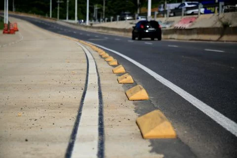 Traffic separation tack Stock Photos