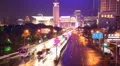 traffic in shanghai at night, time-lapse HD Footage