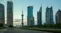 Traffic in Shanghai Pudong at dusk, timelapse>>>Please Search: "ShanghaiSkyline" HD Footage