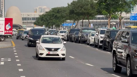 Traffic on Sheikh Zayed Road. Dubai UAE 6 September 2026. Stockbeeldmateriaal 345371906