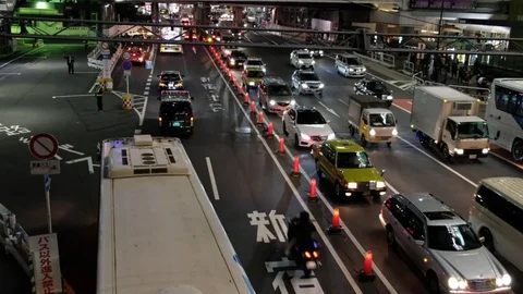 TRAFFIC IN SHIBUYA Stock Footage 84663791
