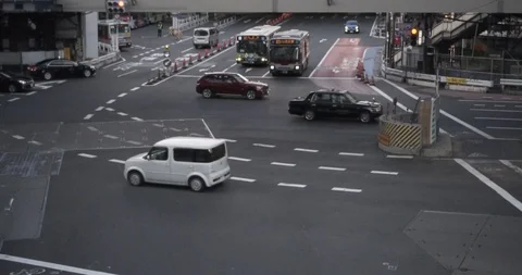 Traffic in Shibuya Stock Footage 87138551