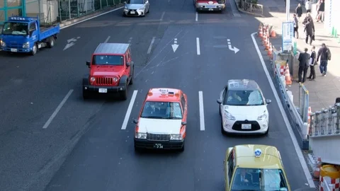 Traffic In Shibuya Stock Footage 101406834
