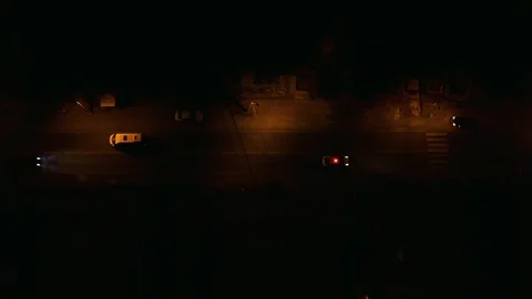 Traffic shot at night Video stock 118442694