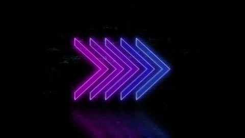 Traffic sign animative ; electric direction sign movement. Stock Footage 289582991