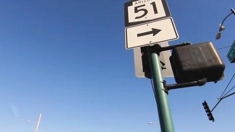 Traffic Sign Stock Footage 99072809