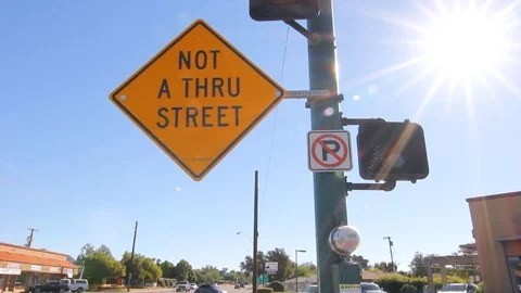Traffic Sign Stock Footage 99072819