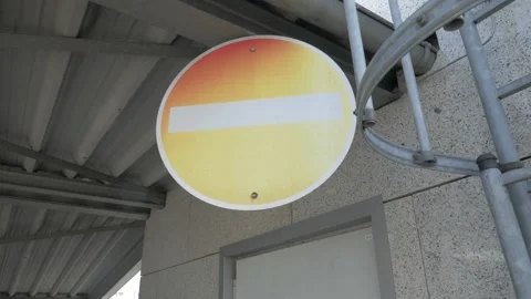 Traffic sign in germany Stock Footage 143088926