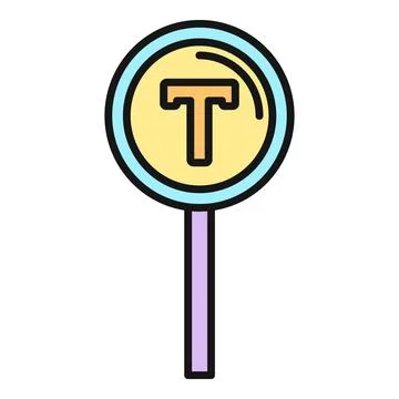 Traffic sign indicating a t intersection ahead Stock Illustration