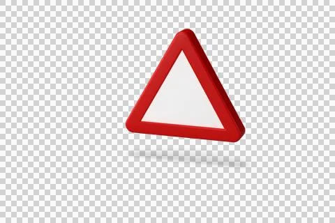 Traffic sign made with 3d render. highway traffic code. Stock Illustration