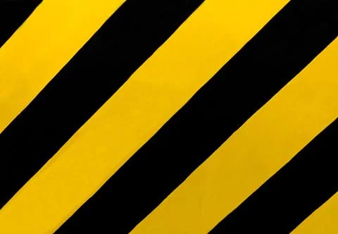 Traffic Sign: A rectangular sign with diagonal yellow and black stripes Stock Photos