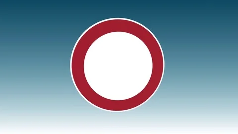 Traffic Sign, Road Closed Stock Footage 70319867