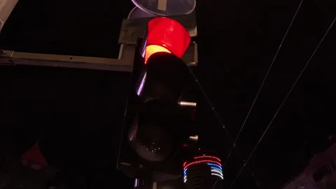 Traffic Sign Rules Red Light Background Stock Footage 339975287