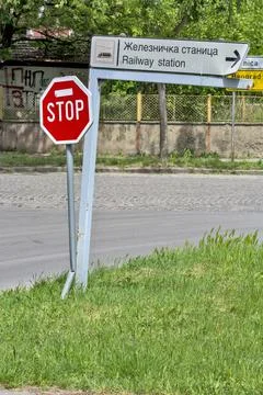 Traffic sign stop Stock Photos