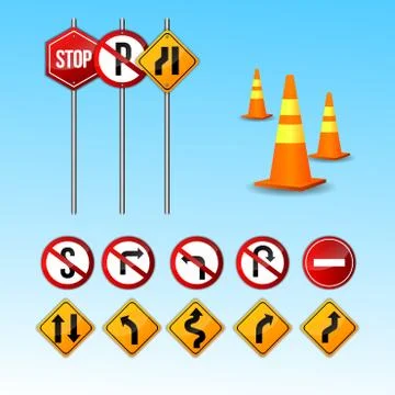 Traffic Sign Vector Stock Illustration