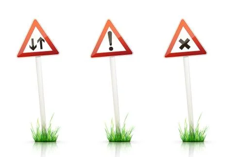 Traffic Sign  Warning Stock Illustration