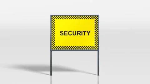 Traffic signage stands security 스톡 일러스트