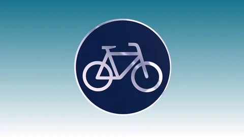 Traffic Signs, Bicycle path Stock Footage 70082690