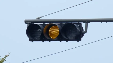 Traffic signs to control traffic intersection Stock Footage 325300421