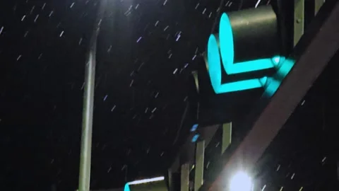Traffic signs to control traffic intersection Stock Footage 325522922