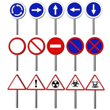 Traffic signs 스톡 일러스트