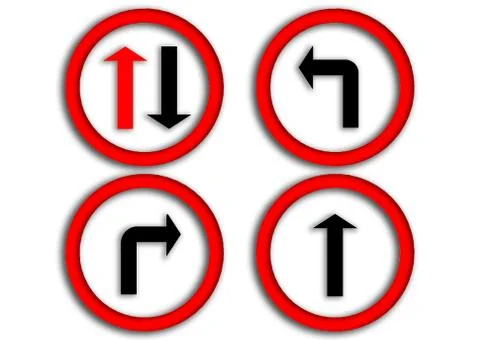 Traffic signs. Stock Illustration