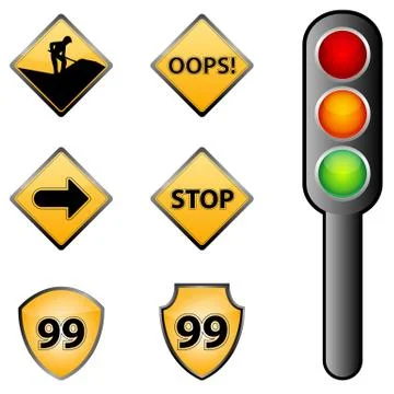 Traffic signs Stock Illustration