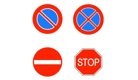 Traffic Signs Stock Illustration