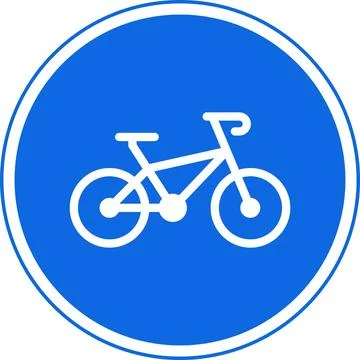 Traffic signs permitting specific types of vehicles. Mandatory signs vector Stock Illustration