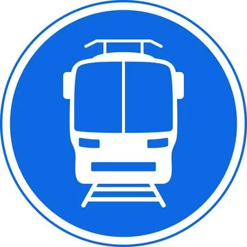 Traffic signs permitting specific types of vehicles. Mandatory signs vector Stock Illustration