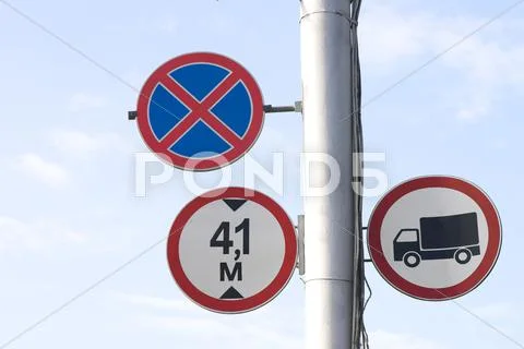 Traffic signs Stock Photos