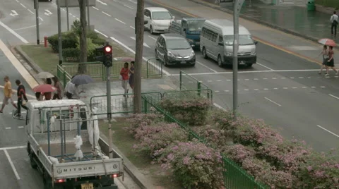 Traffic in Singapore Stock Footage 52394336