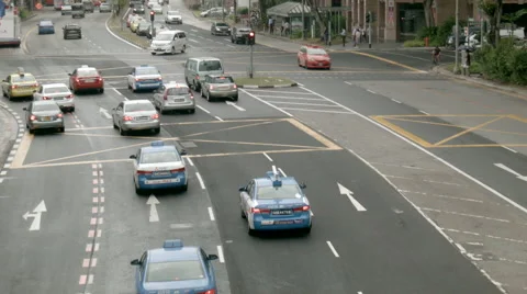 Traffic in Singapore Stock Footage 52394621