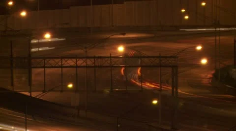 Traffic Slow Shutter.  2012 Stock Footage 21929975