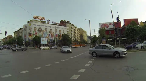 Traffic in Sofia, Bulgaria Video stock 31739141