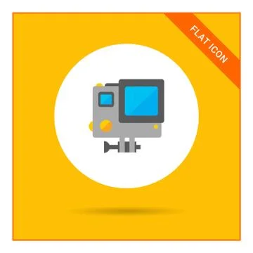Traffic speed camera icon 스톡 일러스트