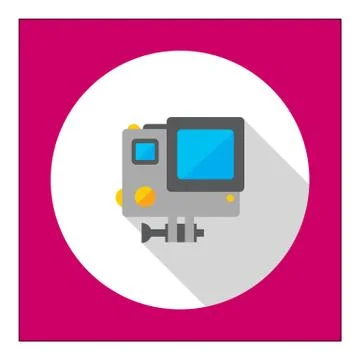 Traffic speed camera icon 스톡 일러스트