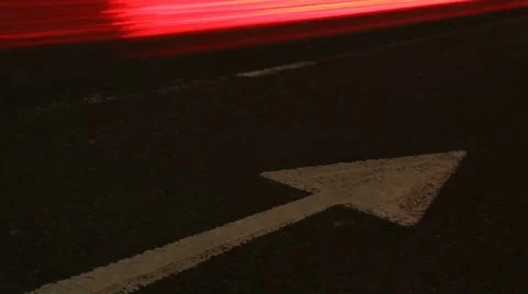 Traffic speeding by arrow. 库存影片 64709398