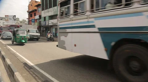 Traffic in Sri Lanka Stock Footage 49364937
