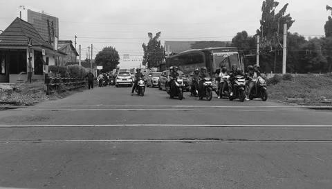 Traffic Stop, BNW Stock Footage 296087019